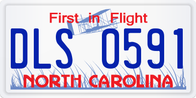 NC license plate DLS0591
