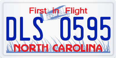 NC license plate DLS0595