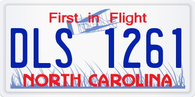 NC license plate DLS1261