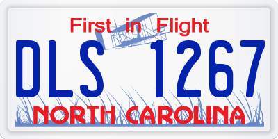NC license plate DLS1267