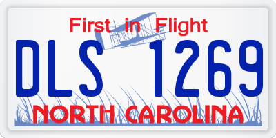 NC license plate DLS1269