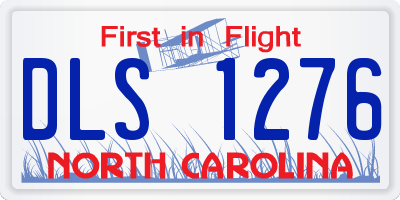 NC license plate DLS1276