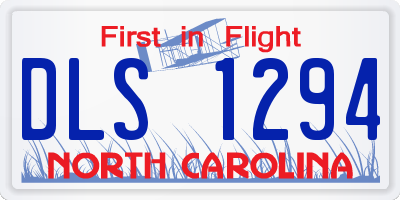 NC license plate DLS1294