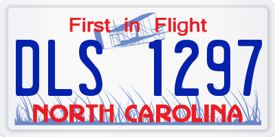 NC license plate DLS1297