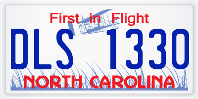 NC license plate DLS1330