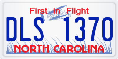 NC license plate DLS1370