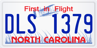 NC license plate DLS1379
