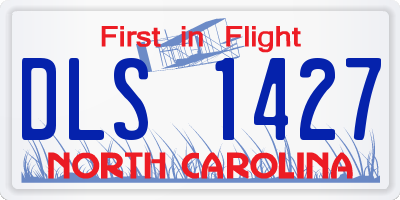 NC license plate DLS1427
