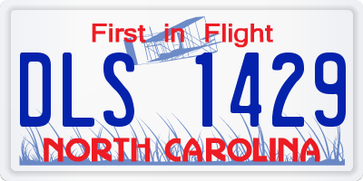 NC license plate DLS1429