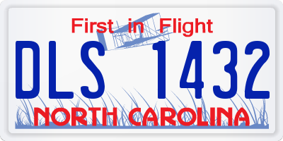 NC license plate DLS1432