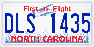 NC license plate DLS1435