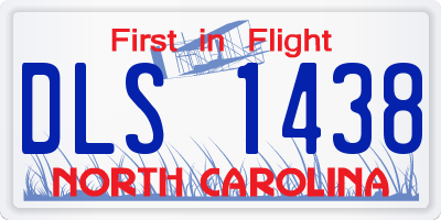 NC license plate DLS1438