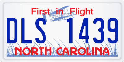 NC license plate DLS1439