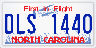 NC license plate DLS1440