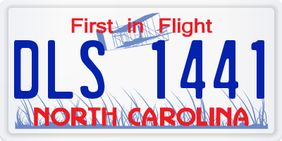 NC license plate DLS1441