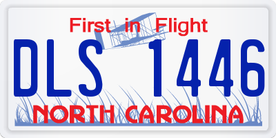 NC license plate DLS1446
