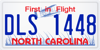 NC license plate DLS1448