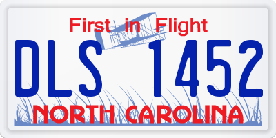 NC license plate DLS1452