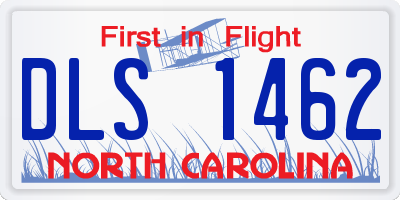 NC license plate DLS1462