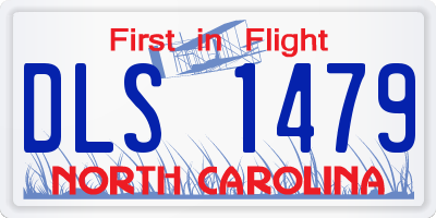 NC license plate DLS1479