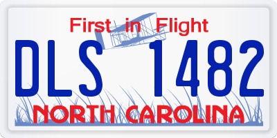 NC license plate DLS1482