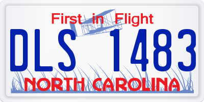NC license plate DLS1483
