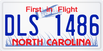 NC license plate DLS1486