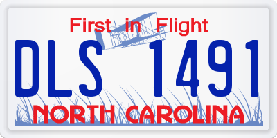 NC license plate DLS1491