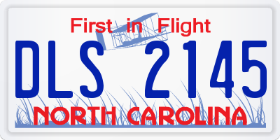 NC license plate DLS2145