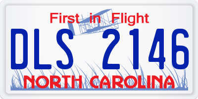 NC license plate DLS2146