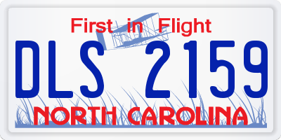 NC license plate DLS2159