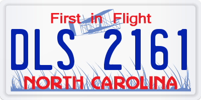 NC license plate DLS2161
