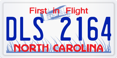 NC license plate DLS2164