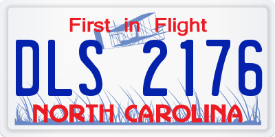 NC license plate DLS2176