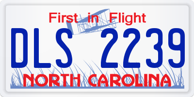 NC license plate DLS2239