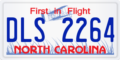 NC license plate DLS2264
