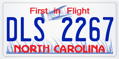NC license plate DLS2267