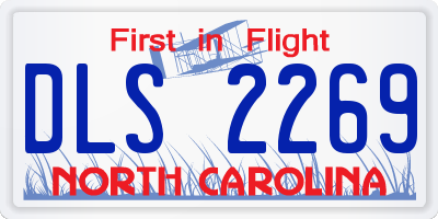 NC license plate DLS2269