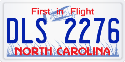 NC license plate DLS2276