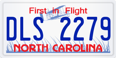 NC license plate DLS2279