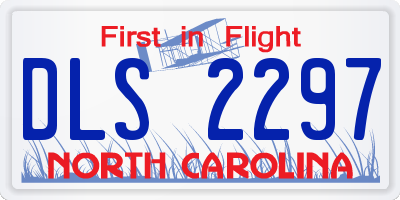 NC license plate DLS2297