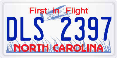 NC license plate DLS2397