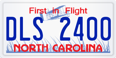 NC license plate DLS2400