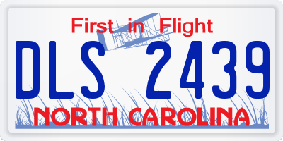 NC license plate DLS2439