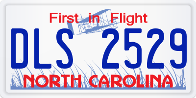 NC license plate DLS2529
