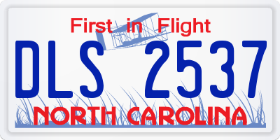 NC license plate DLS2537