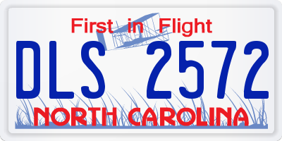 NC license plate DLS2572