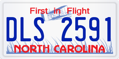 NC license plate DLS2591