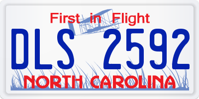 NC license plate DLS2592