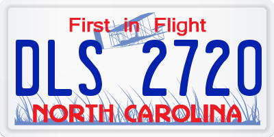 NC license plate DLS2720